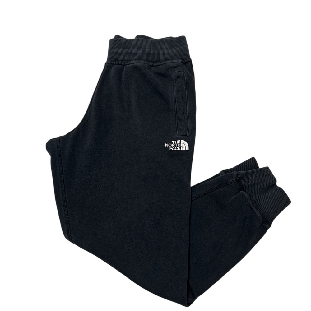 The North Face Black Sweatpants with Tapered Fit and Logo